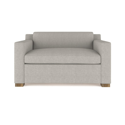 Mercer Sofa - Silver Streak Box Weave Linen