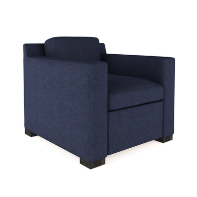 Mercer Chair - Blue Print Plush Velvet