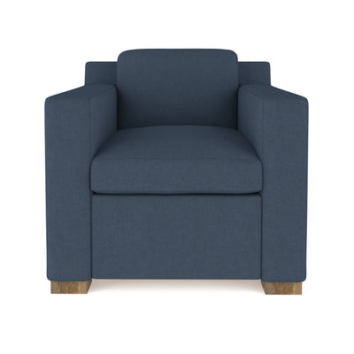 Mercer Chair - Bluebell Box Weave Linen