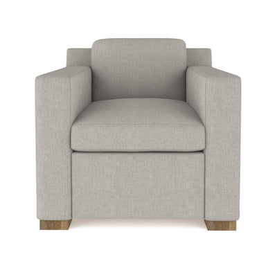 Mercer Chair - Silver Streak Box Weave Linen