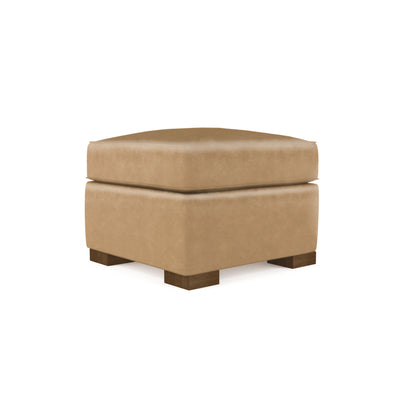 Mercer Ottoman - Marzipan Vintage Leather