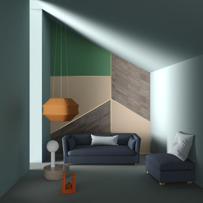 Rivington Ottoman - Bluebell Basketweave