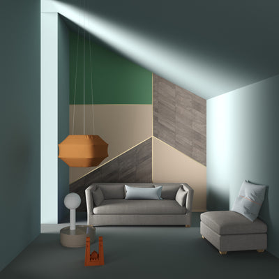 Rivington Ottoman - Silver Streak Basketweave