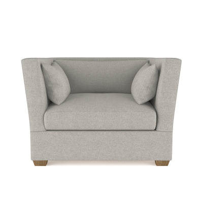 Rivington Chair - Silver Streak Box Weave Linen