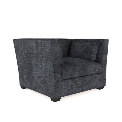 Rivington Chair - Graphite Crushed Velvet