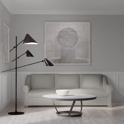 Thompson Sofa - Silver Streak Crushed Velvet