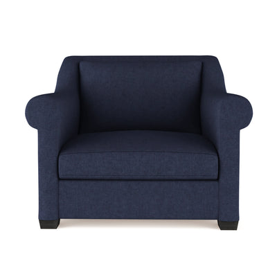 Thompson Chair - Blue Print Plush Velvet