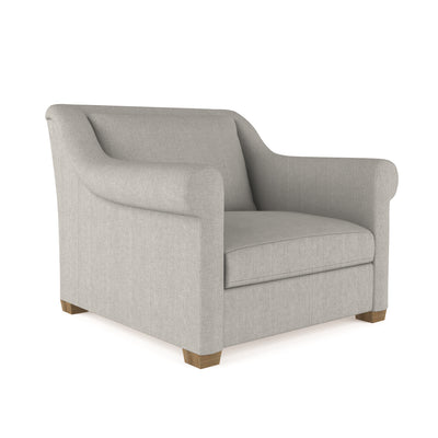 Thompson Chair - Silver Streak Box Weave Linen