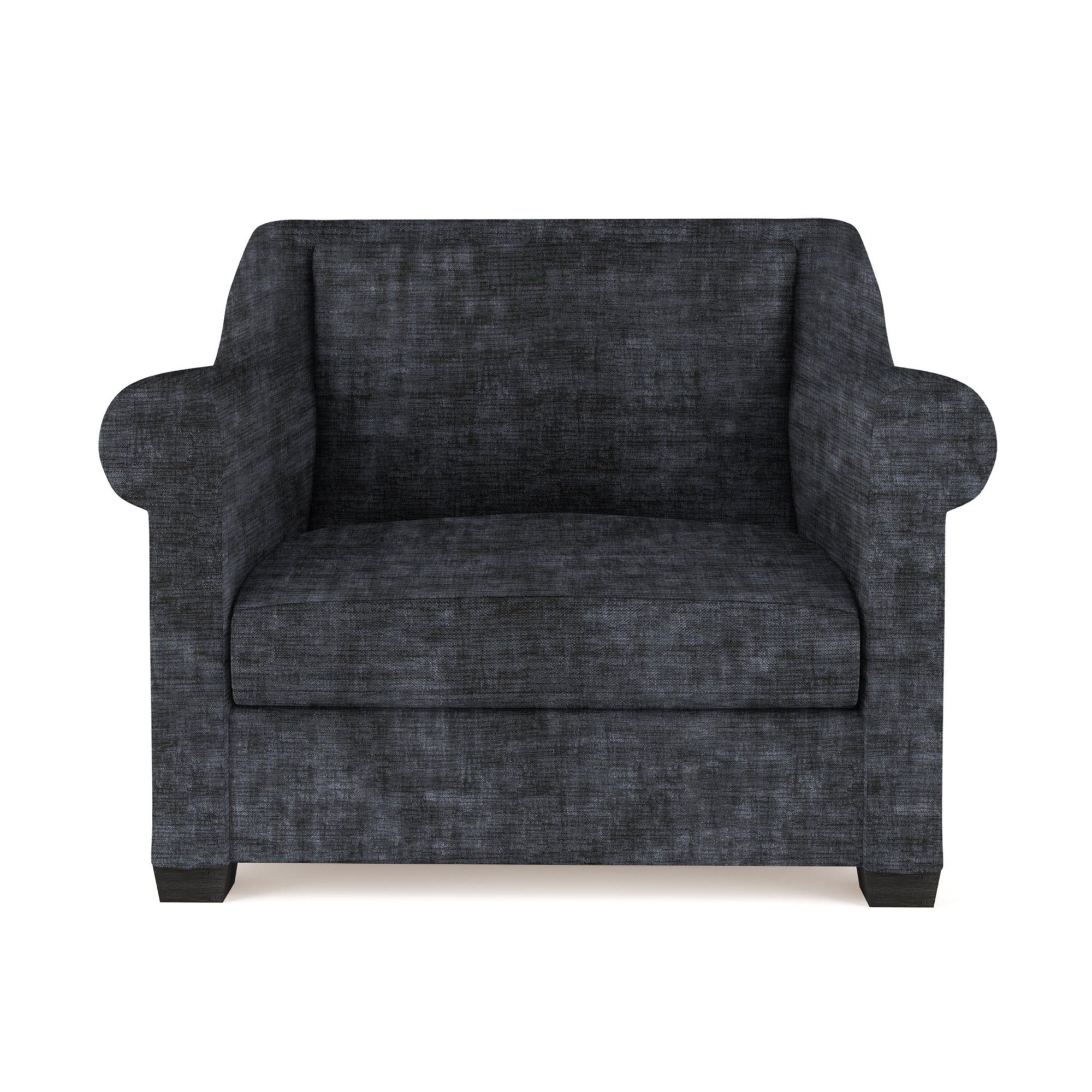 Thompson Chair - Graphite Crushed Velvet