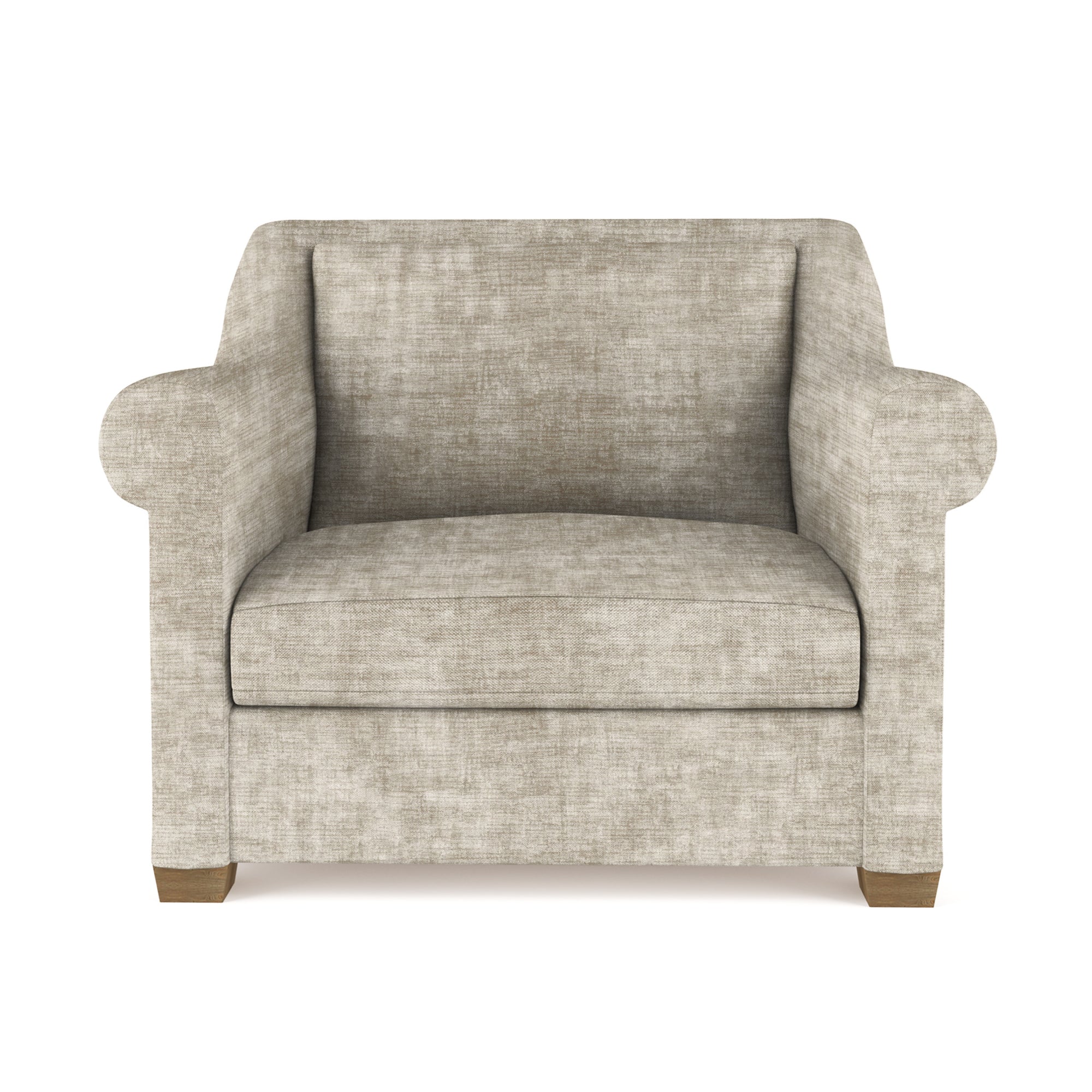 Thompson Chair - Oyster Crushed Velvet