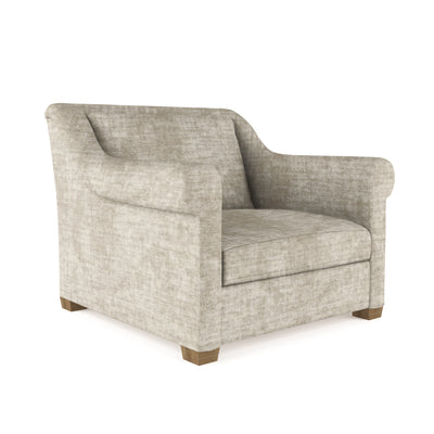 Thompson Chair - Oyster Crushed Velvet
