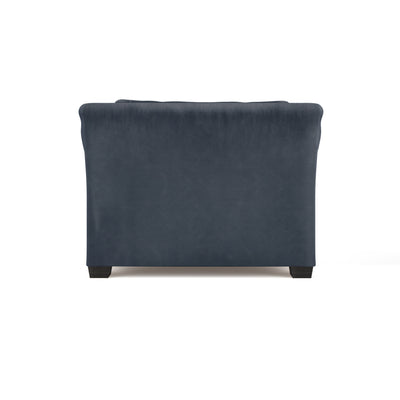 Thompson Chaise - Blue Print Vintage Leather