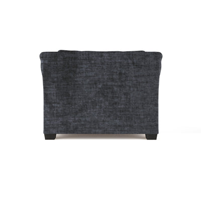Thompson Chaise - Graphite Crushed Velvet