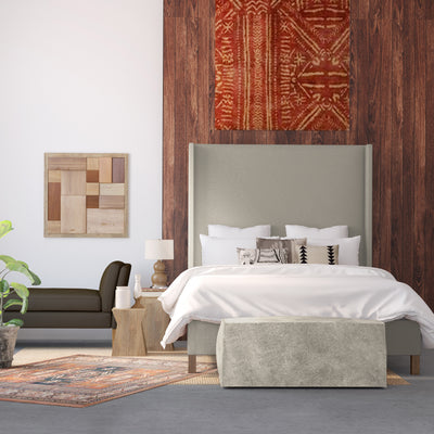 Varick Table Ottoman - Oyster Vintage Leather