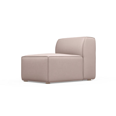 Varick Armless Chair - Blush Plush Velvet