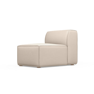 Varick Armless Chair - Oyster Plush Velvet