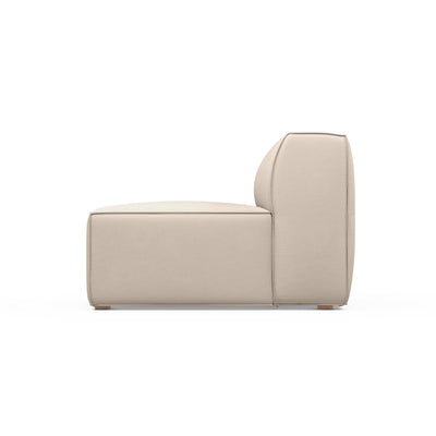 Varick Armless Chair - Oyster Plush Velvet