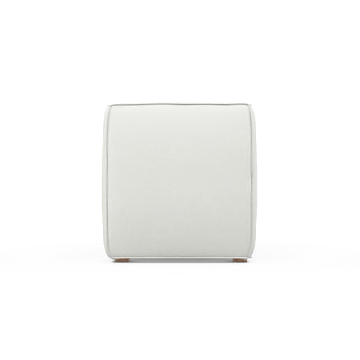 Varick Armless Chair - Blanc Plush Velvet