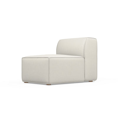 Varick Armless Chair - Alabaster Box Weave Linen
