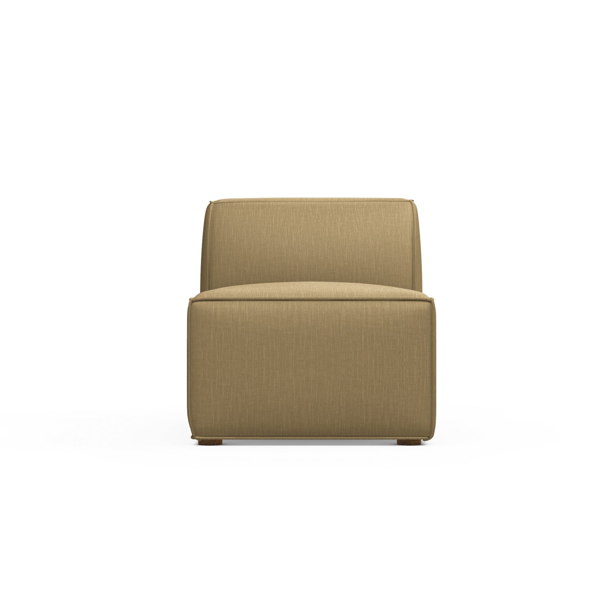 Varick Armless Chair - Marzipan Box Weave Linen