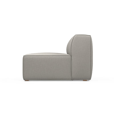 Varick Armless Chair - Silver Streak Box Weave Linen