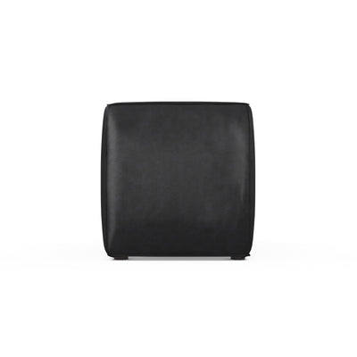 Varick Armless Chair - Black Jack Vintage Leather