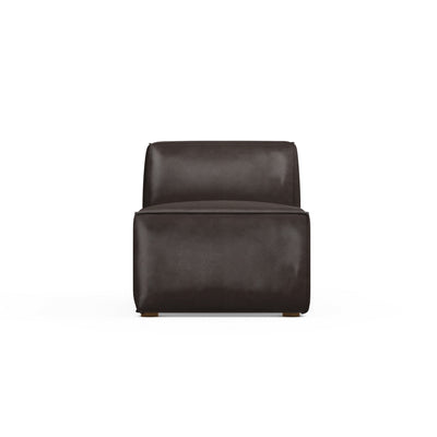 Varick Armless Chair - Chocolate Vintage Leather