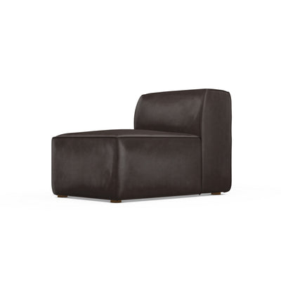 Varick Armless Chair - Chocolate Vintage Leather