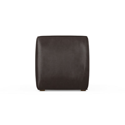 Varick Armless Chair - Chocolate Vintage Leather