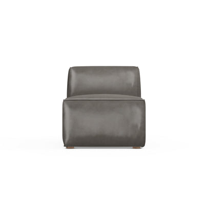 Varick Armless Chair - Pumice Vintage Leather