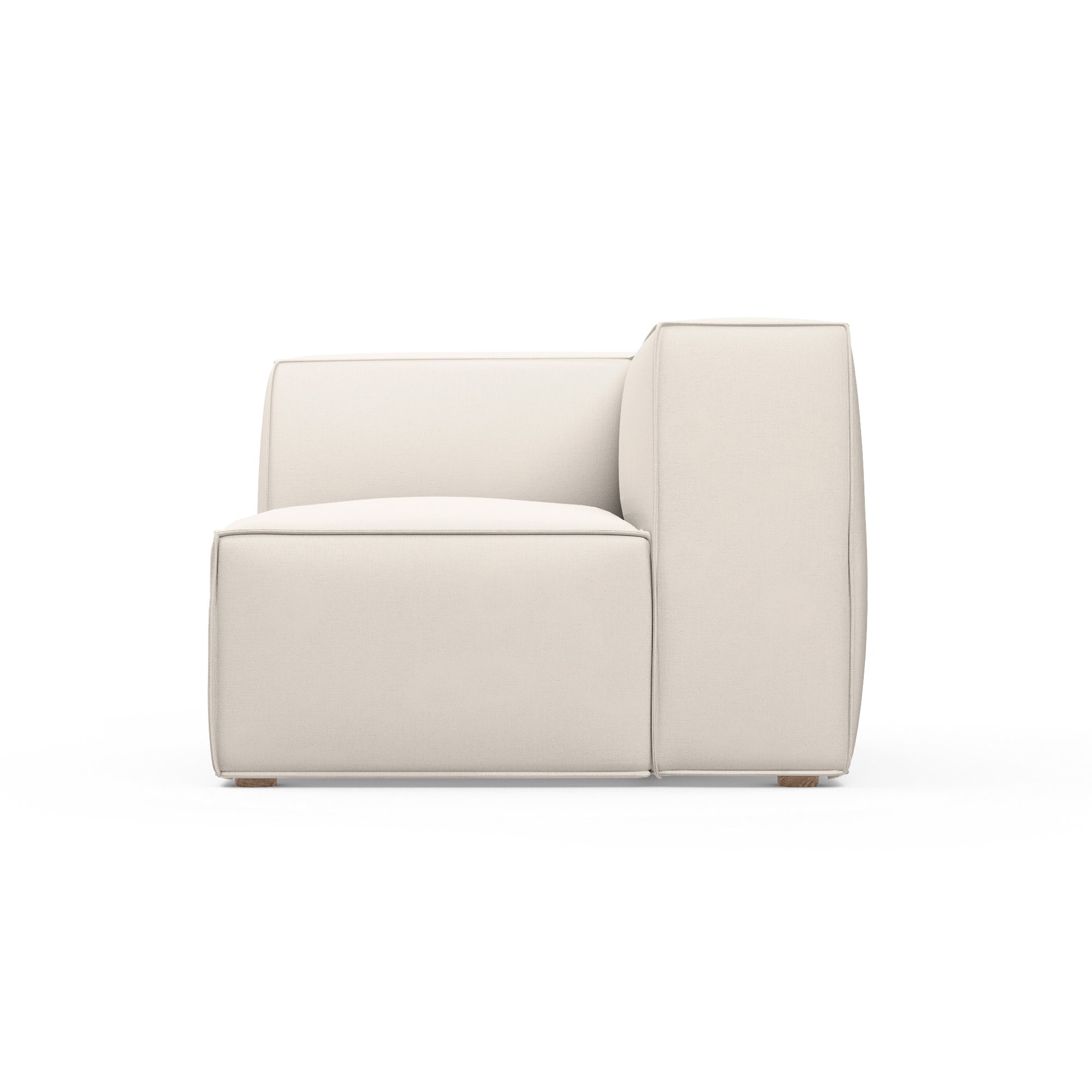 Varick Corner Chair - Alabaster Plush Velvet