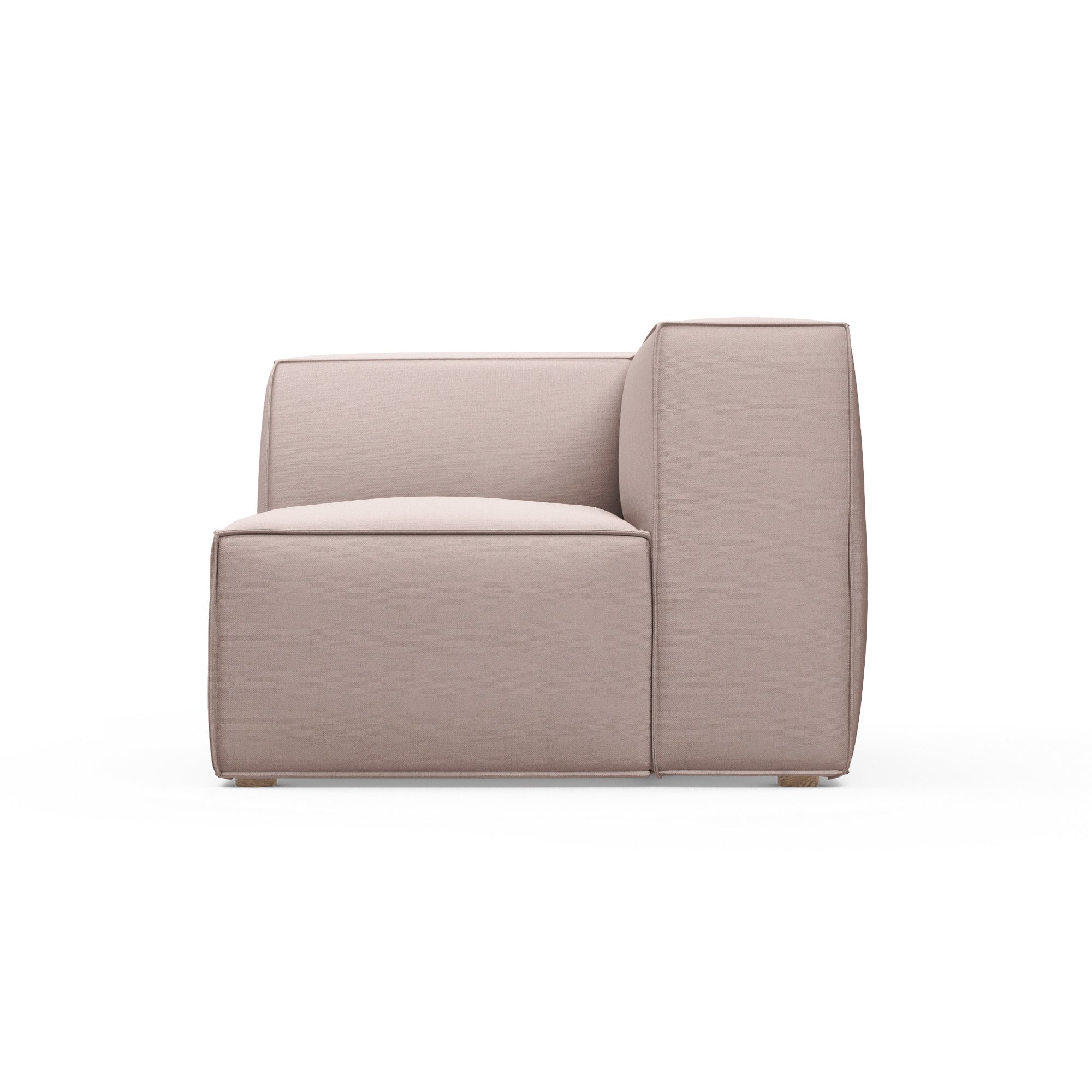 Varick Corner Chair - Blush Plush Velvet