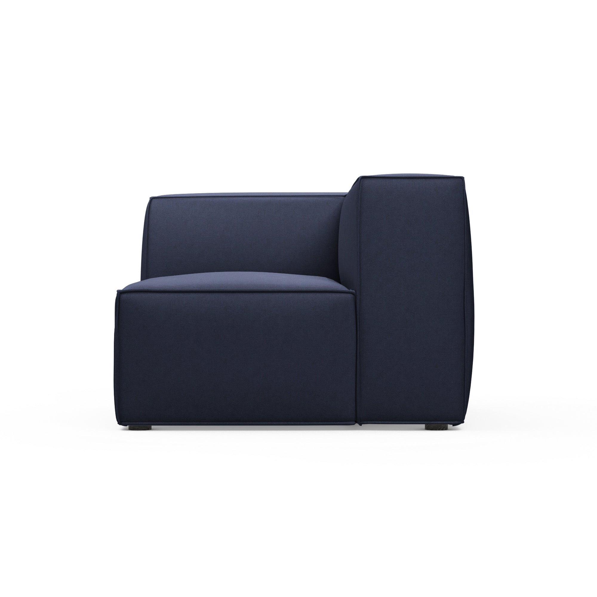 Varick Corner Chair - Blue Print Plush Velvet