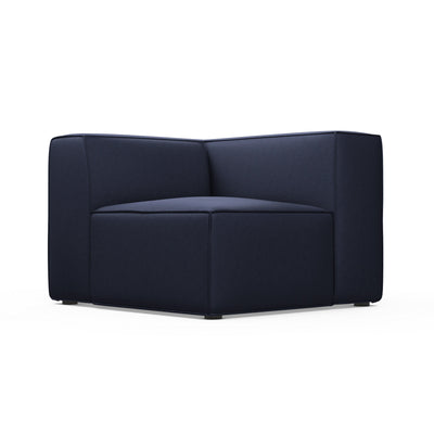 Varick Corner Chair - Blue Print Plush Velvet