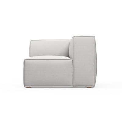 Varick Corner Chair - Silver Streak Plush Velvet