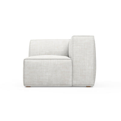 Varick Corner Chair - Alabaster Crushed Velvet
