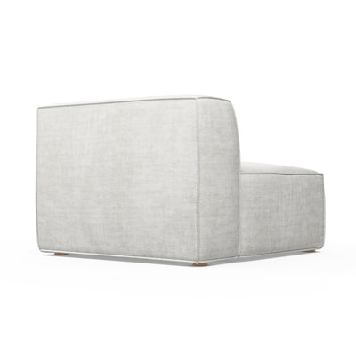 Varick Corner Chair - Alabaster Crushed Velvet