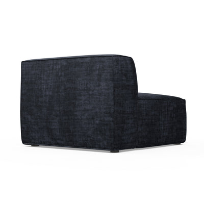 Varick Corner Chair - Blue Print Crushed Velvet