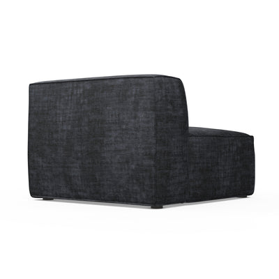 Varick Corner Chair - Graphite Crushed Velvet