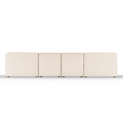 Varick U-Chaise Sectional - Oyster Plush Velvet