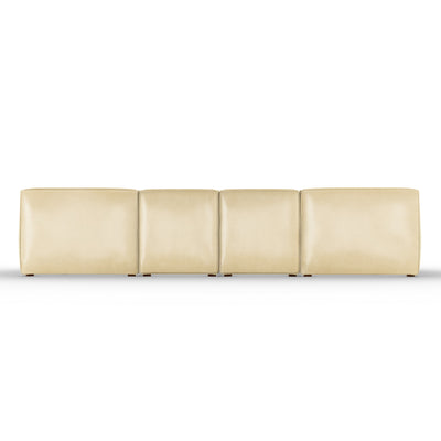 Varick U-Chaise Sectional - Oyster Vintage Leather