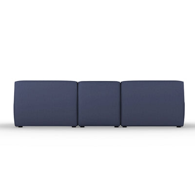Varick Left-Chaise Sectional - Blue Print Plush Velvet