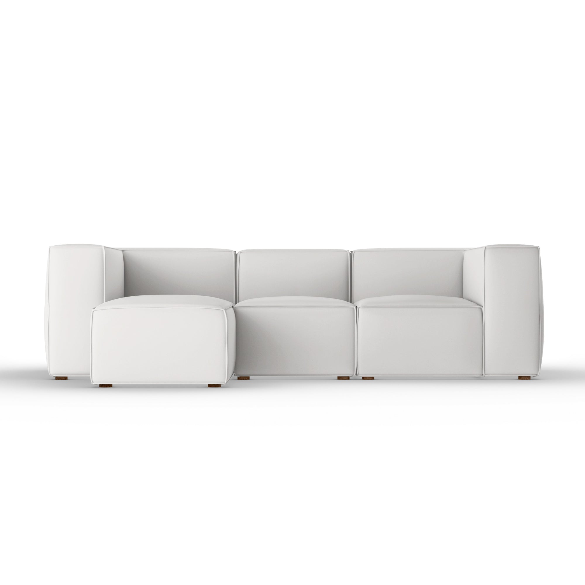 Varick Left-Chaise Sectional - Silver Streak Plush Velvet