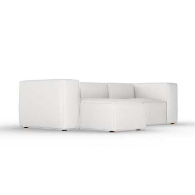 Varick Left-Chaise Sectional - Silver Streak Plush Velvet