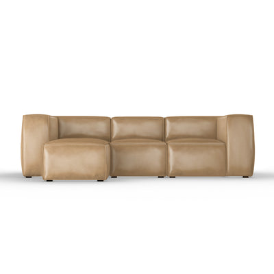Varick Left-Chaise Sectional - Marzipan Vintage Leather