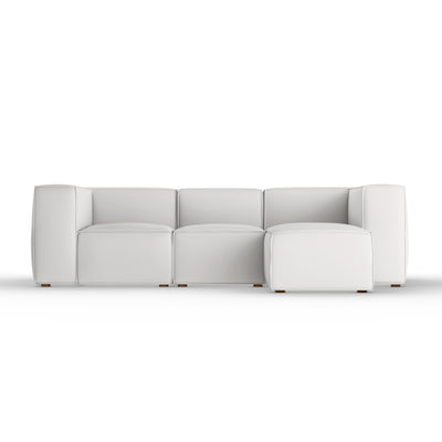 Varick Right-Chaise Sectional - Silver Streak Plush Velvet