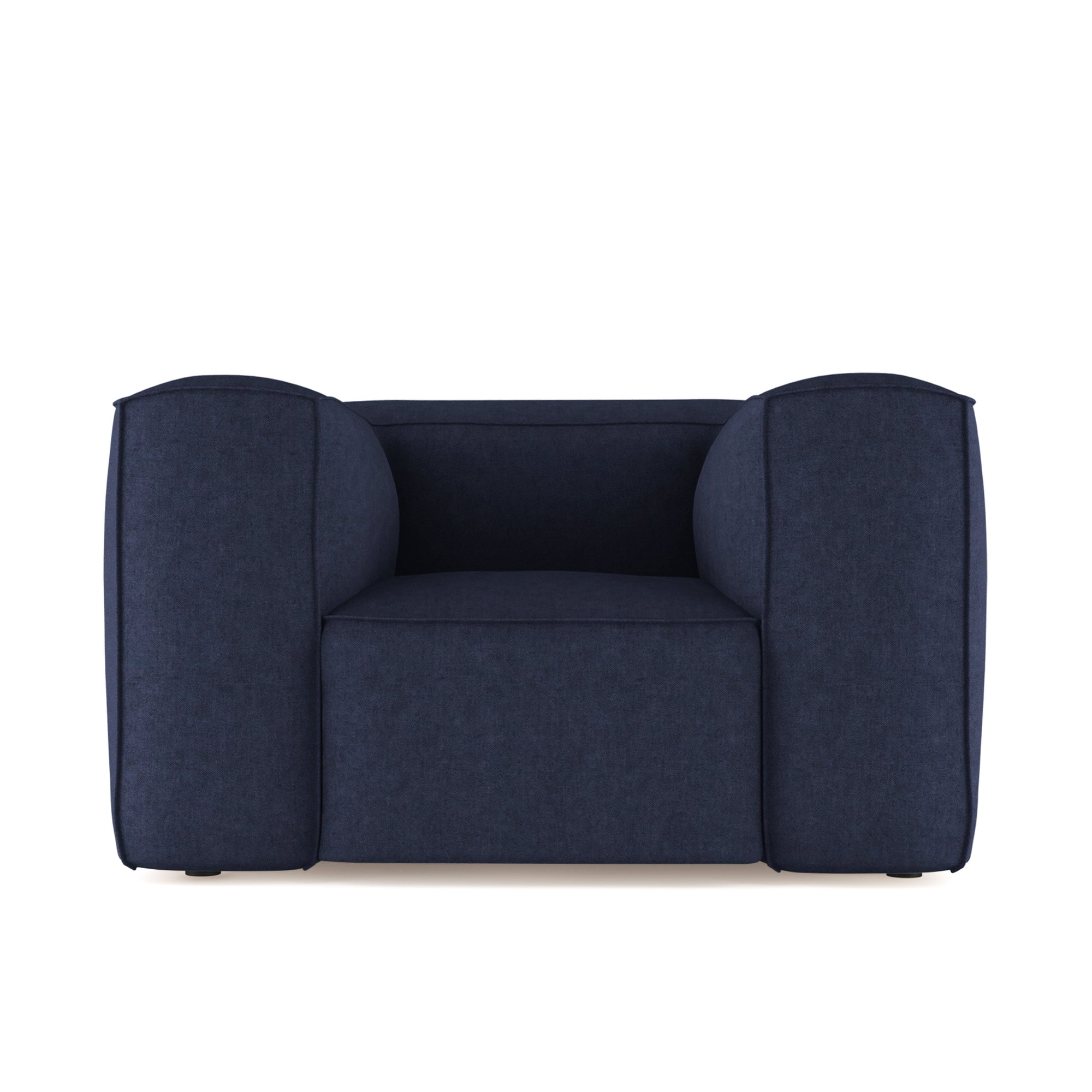 Varick Chair - Blue Print Plush Velvet