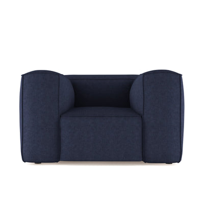 Varick Chair - Blue Print Plush Velvet