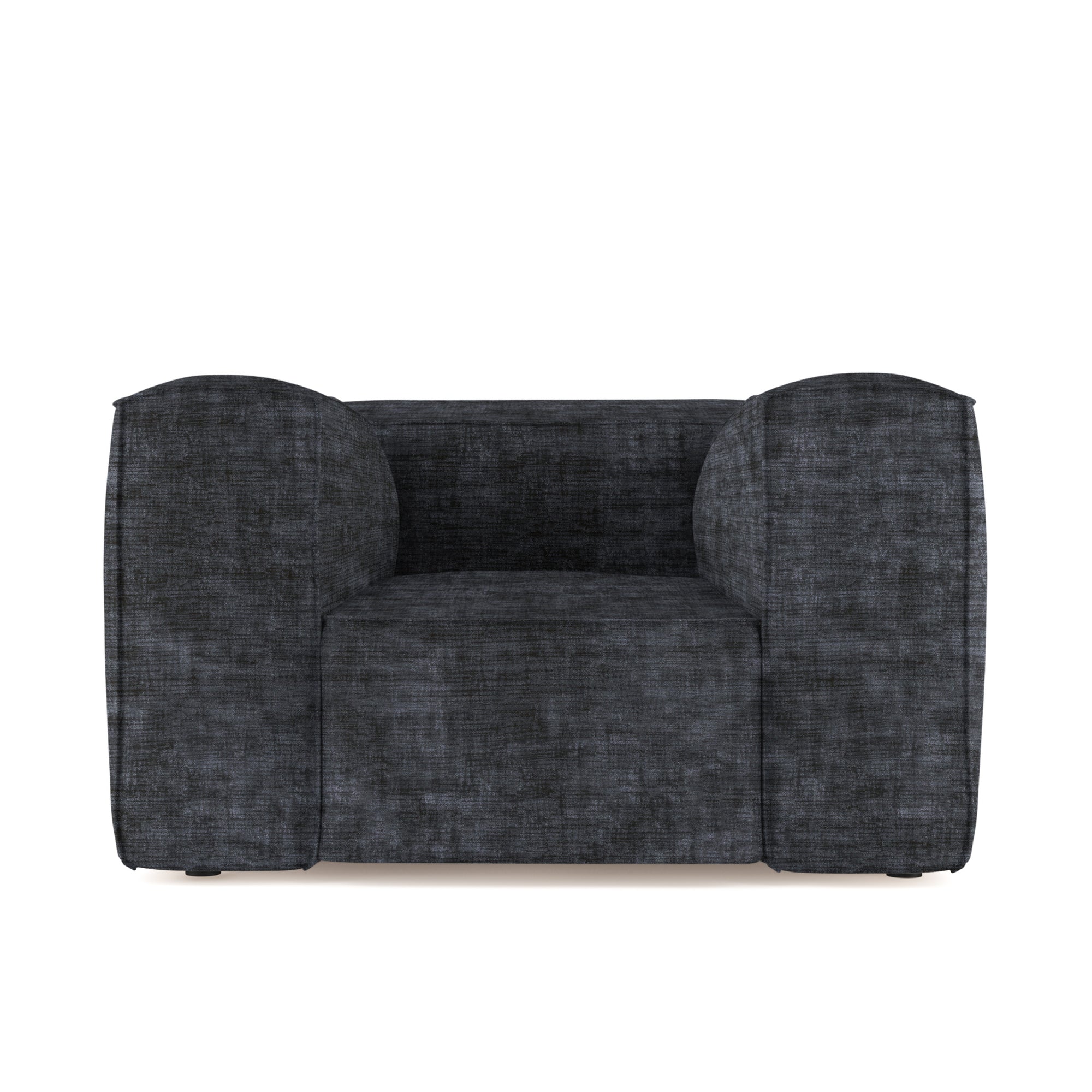 Varick Chair - Graphite Crushed Velvet