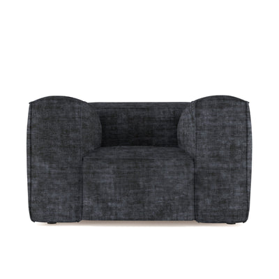 Varick Chair - Graphite Crushed Velvet